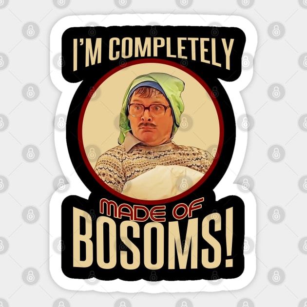 I'm Completely Made of Bosoms Sticker by Meta Cortex